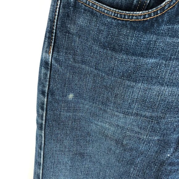 Levis Mens Jeans 527 Low Boot Cut Dark Wash 100% Cotton 33x30 - Picture 2 of 8